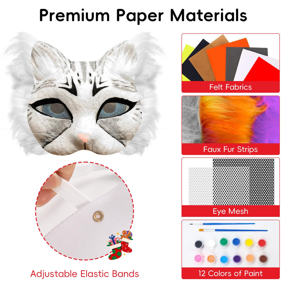 Blurap Therian Mask Kit accessories pack with materials for embellishment and color ideas.