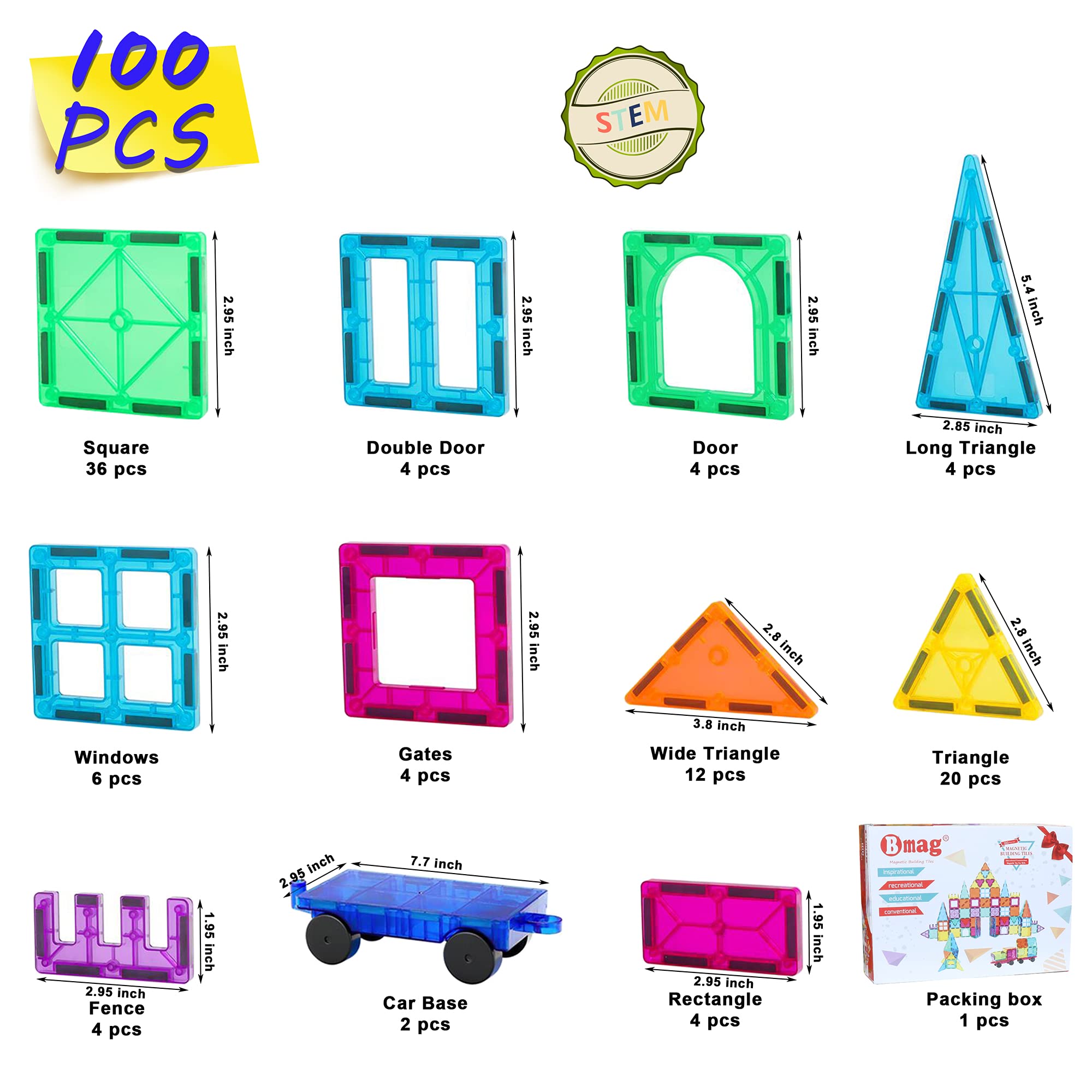 Close up of Bmag magnets in safe ABS plastic with rounded edges