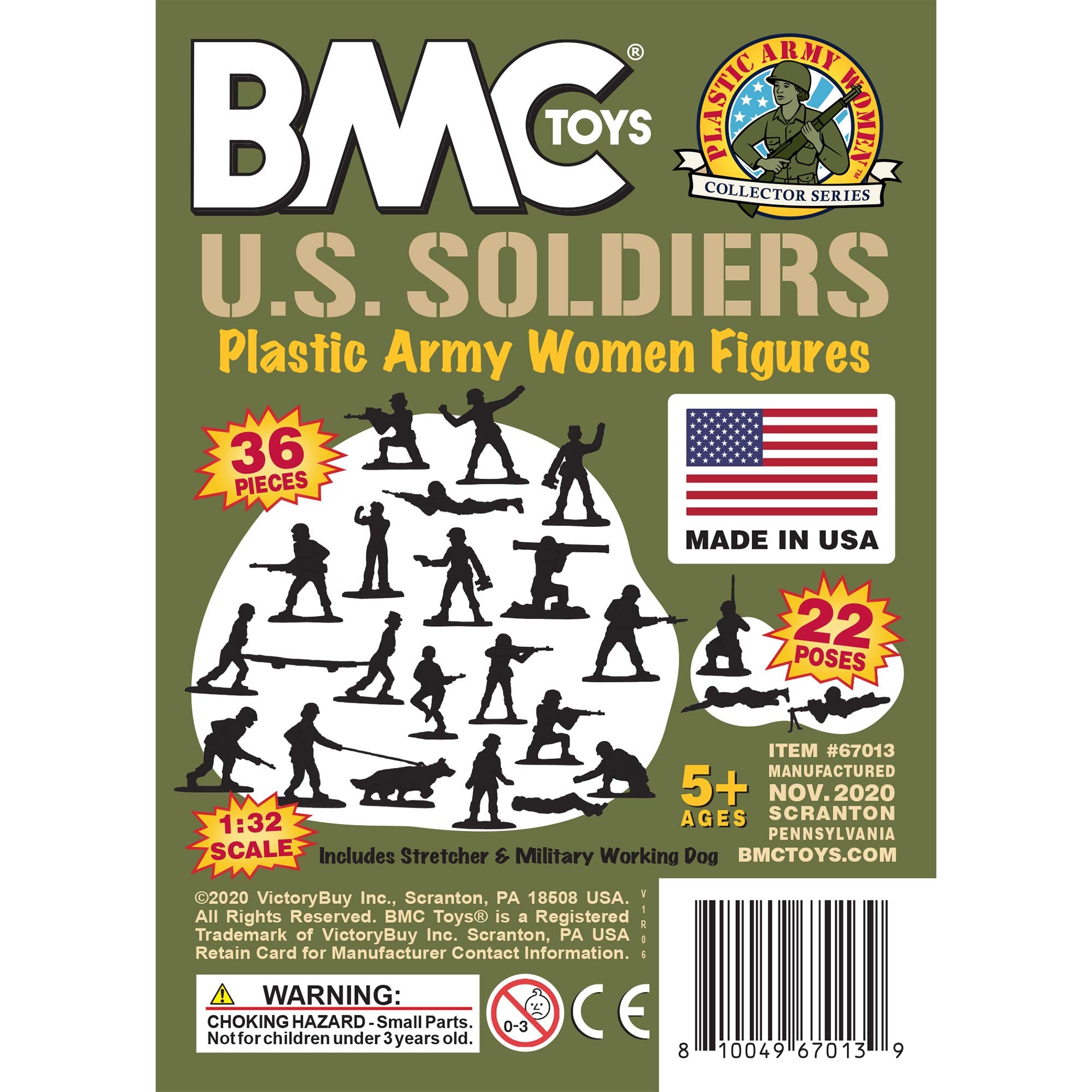 BMC Army Women figure 1-32 scale for authentic dioramas.