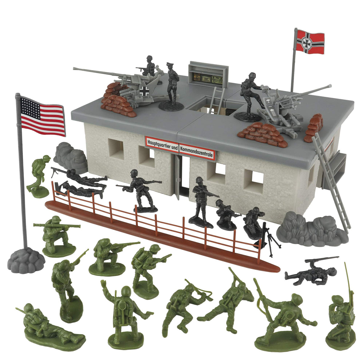 BMC Toys D-Day Secret Stronghold bunker image with detailed 1:32 scale playset.
