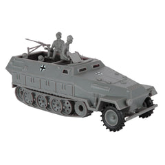 BMC Toys Hanomag half-track gray body for authentic WW2 display.