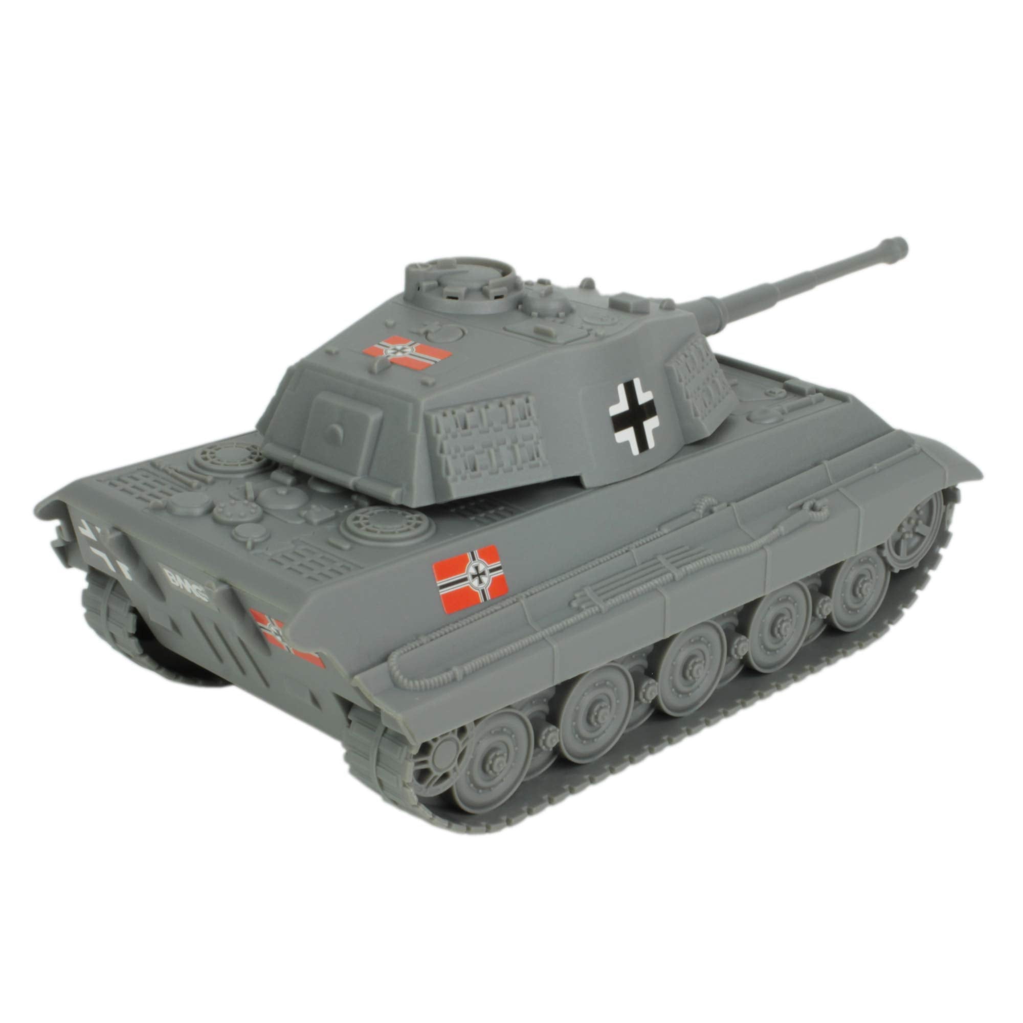 BMC Toys King Tiger side profile highlighting rugged armored look for display.