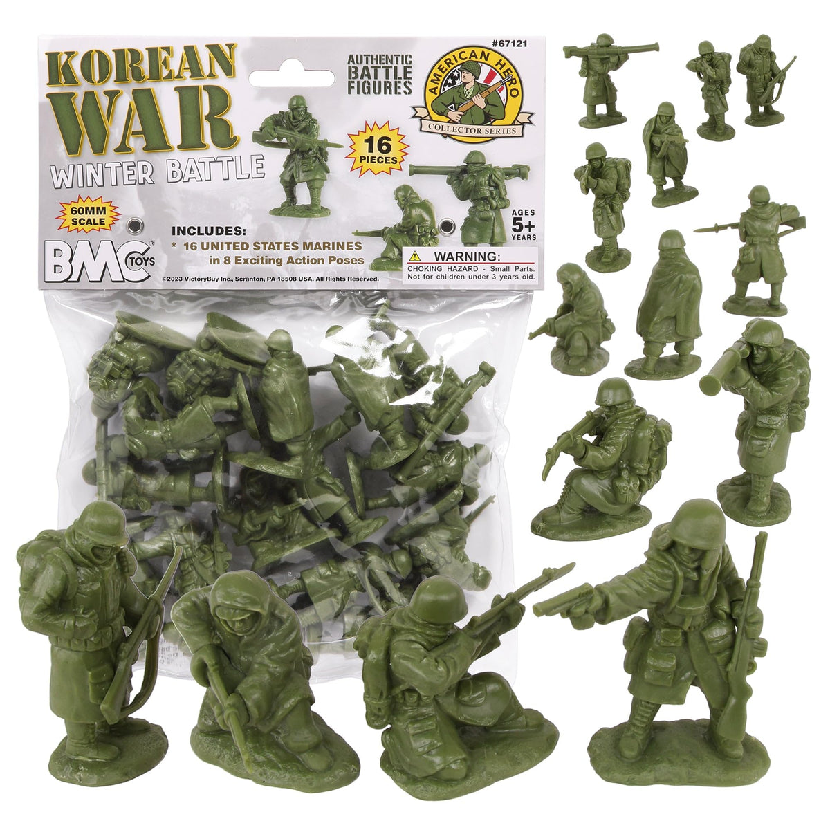 BMC Toys Korean War winter battle figures showcase detailed sculpting for display and diorama play