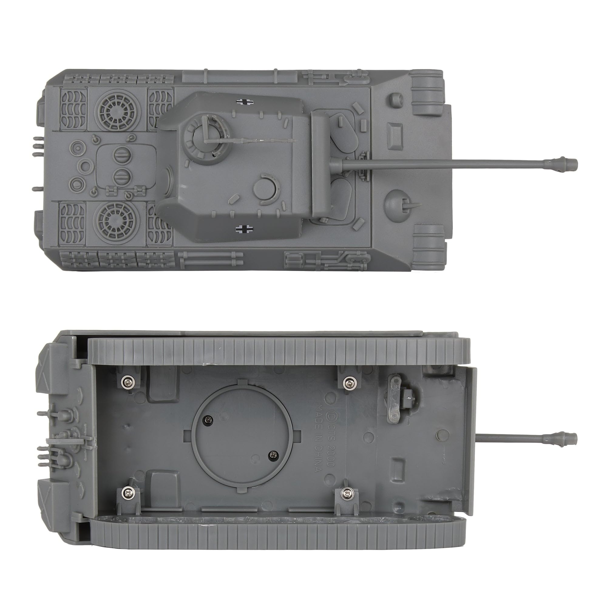BMC Toys Panther V Tank commander figure; removable hatch enables open-top customization.