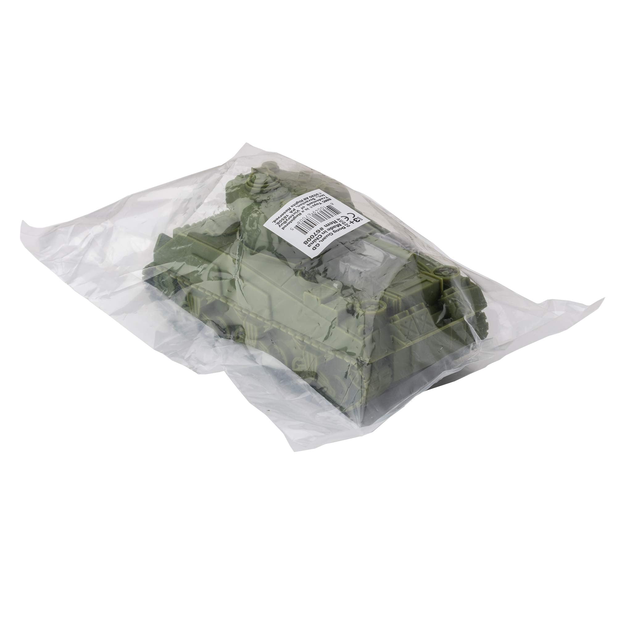 BMC Toys Sherman M4 tank packaging in a plain polybag for simple unboxing.
