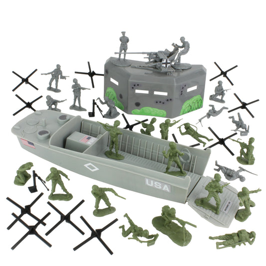 BMC Toys American GIs figures in olive drab for imaginative history play.
