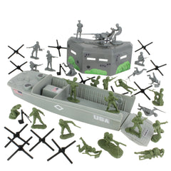 BMC Toys American GIs figures in olive drab for imaginative history play.