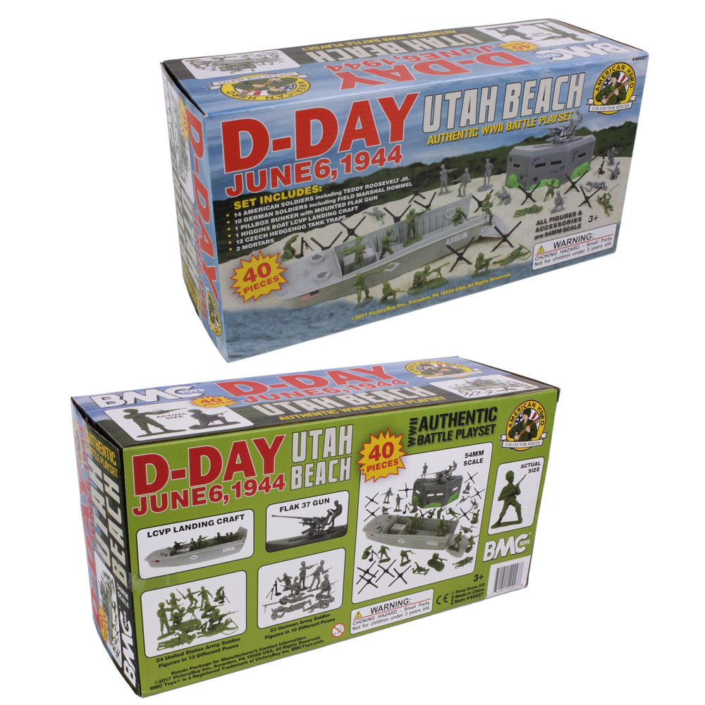 BMC Toys pillbox bunker with Flak gun enhances defense visuals.