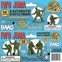 BMC Toys Marines posed for diorama display and imaginative play.