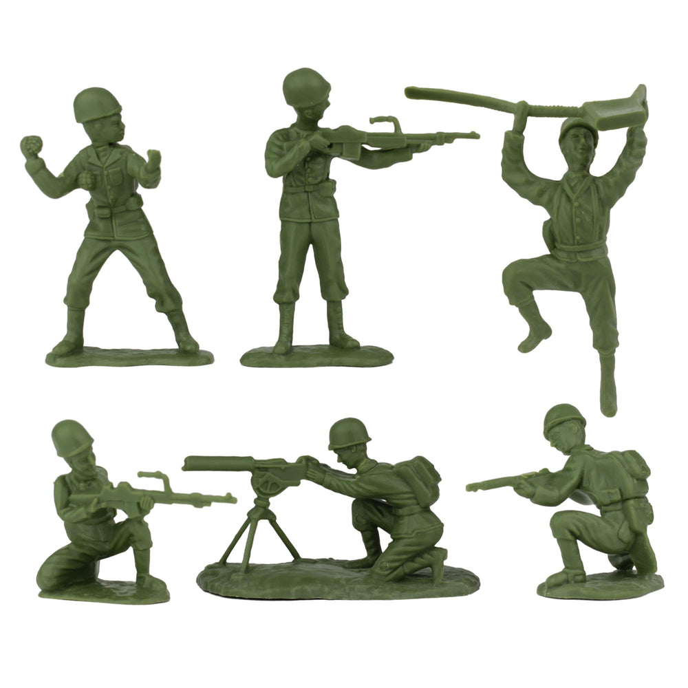 BMC Toys American GIs in olive drab for authentic troops