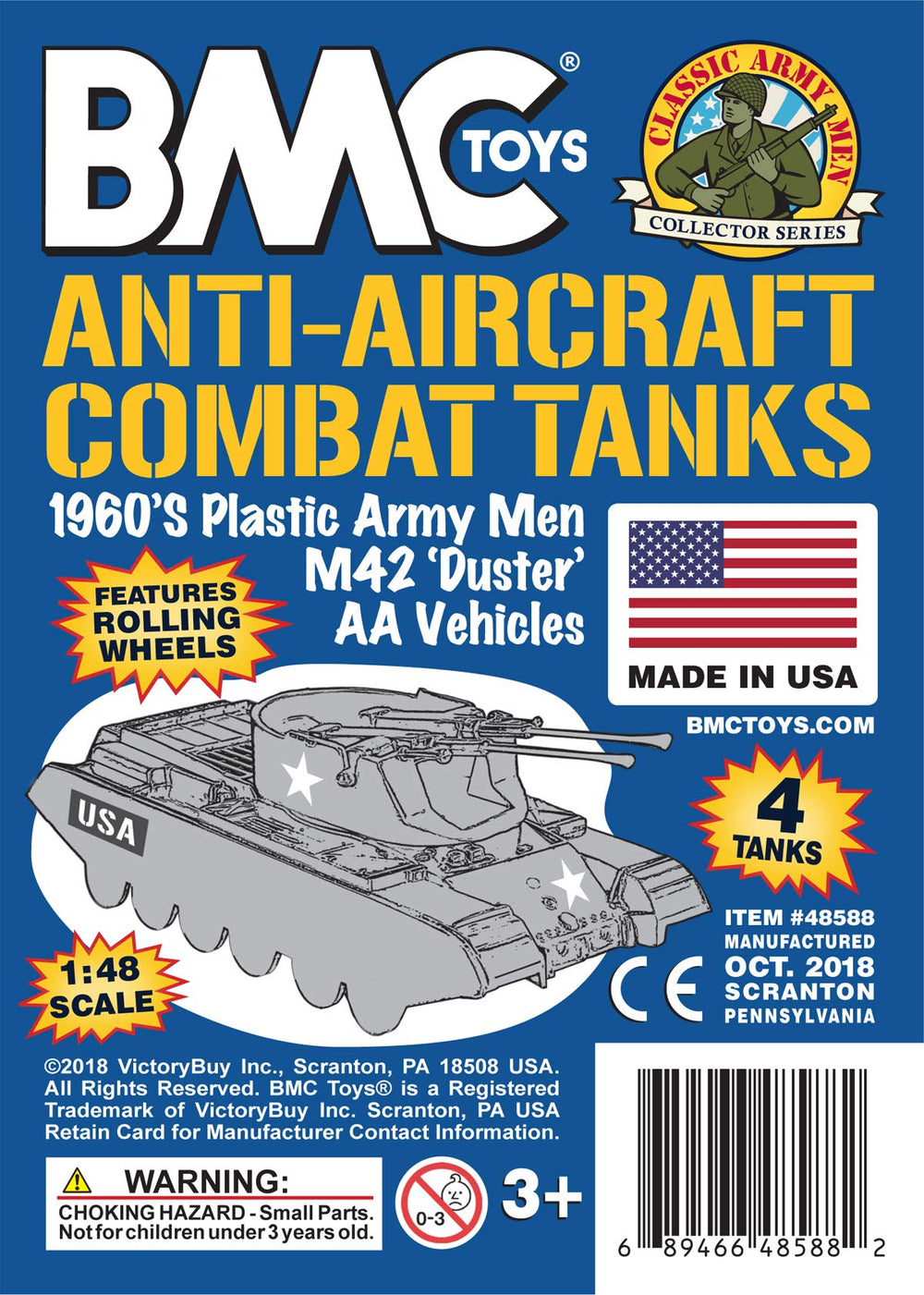 BMC Payton AA tanks packaged in polybag with insert card