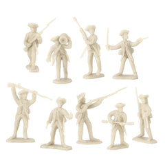 French soldiers in antique-white by BMC Toys for period piece displays.