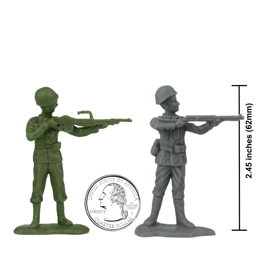 BMC Toys German soldiers in gray for historical play