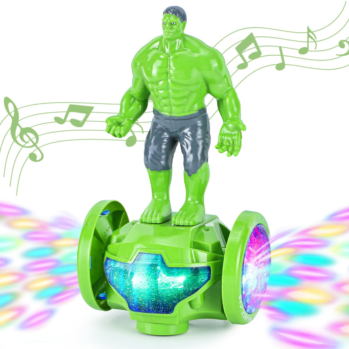 BMESSE robot car with dancing lights for engaging toddler play.
