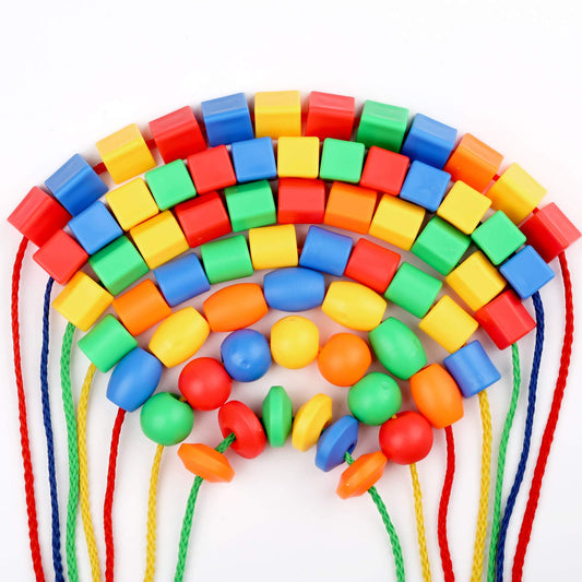 BMTOYS lacing beads: creativity and pattern-making to boost fine motor skills.