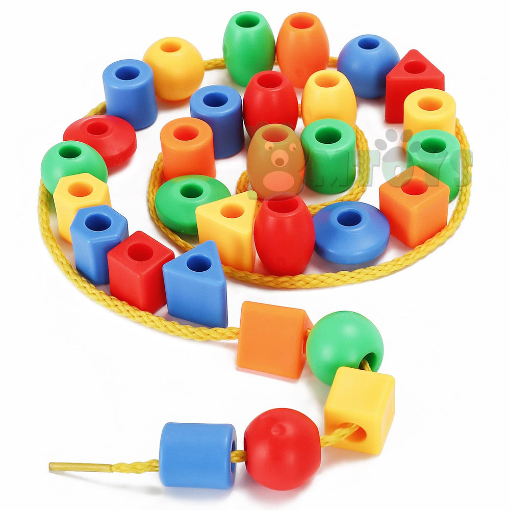 BMTOYS lacing beads aid OT-style activities and focused bead stringing.