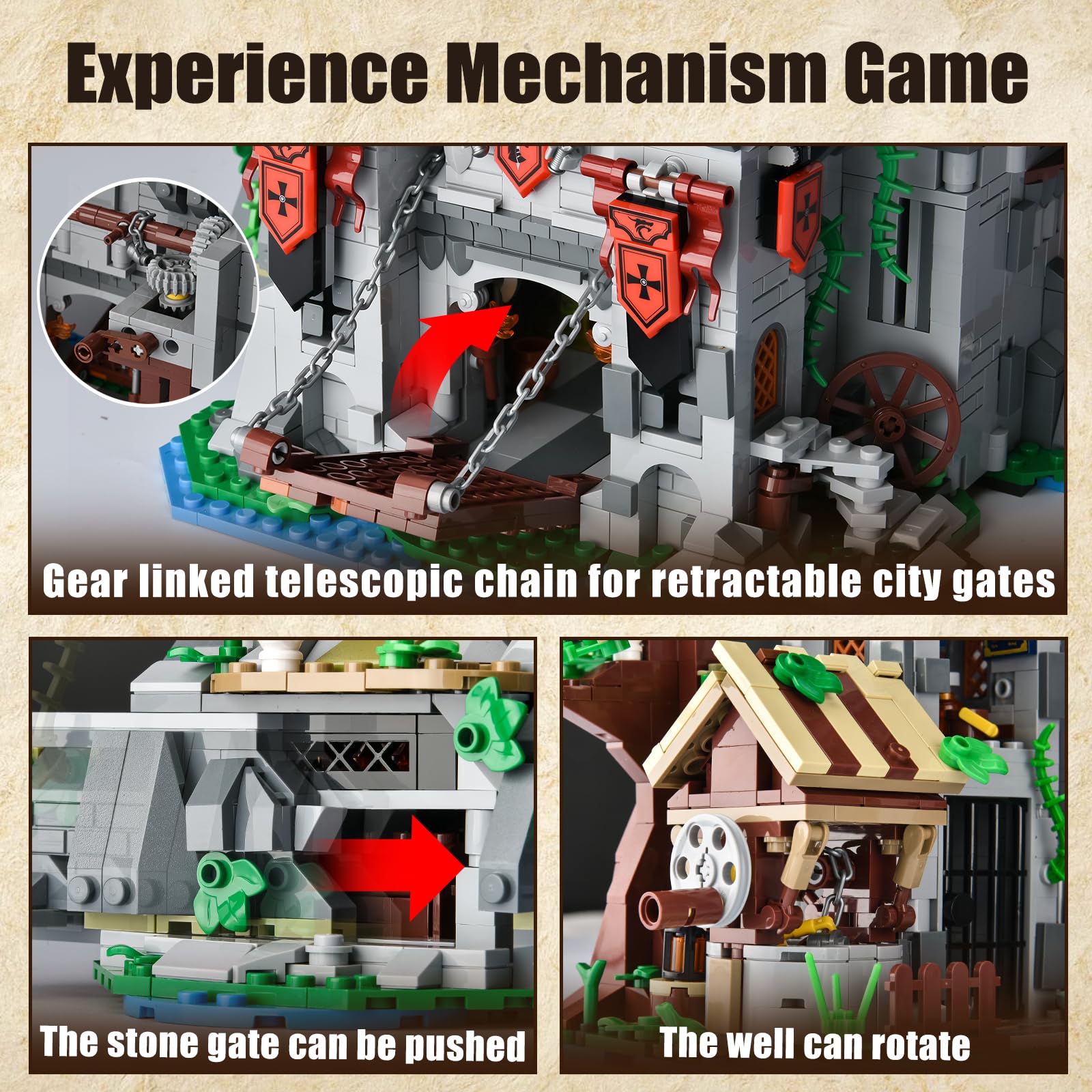 BNG Adults and teens unwind building a detailed fortress with friends
