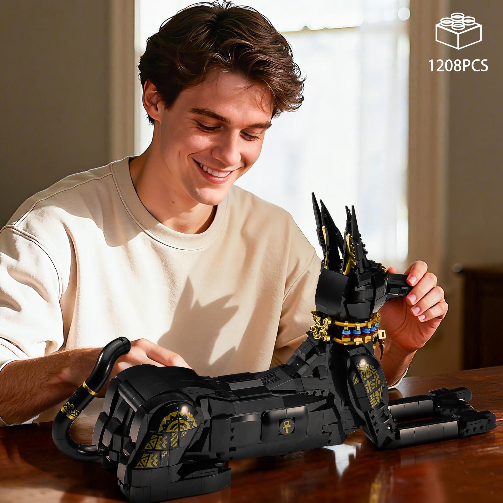 BNG Egyptian Dog Building Set detailed ABS construction ensures smooth assembly.