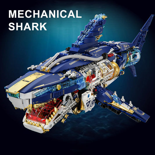 BNG Mechanical Shark with lights on both sides creates warm ambient illumination.