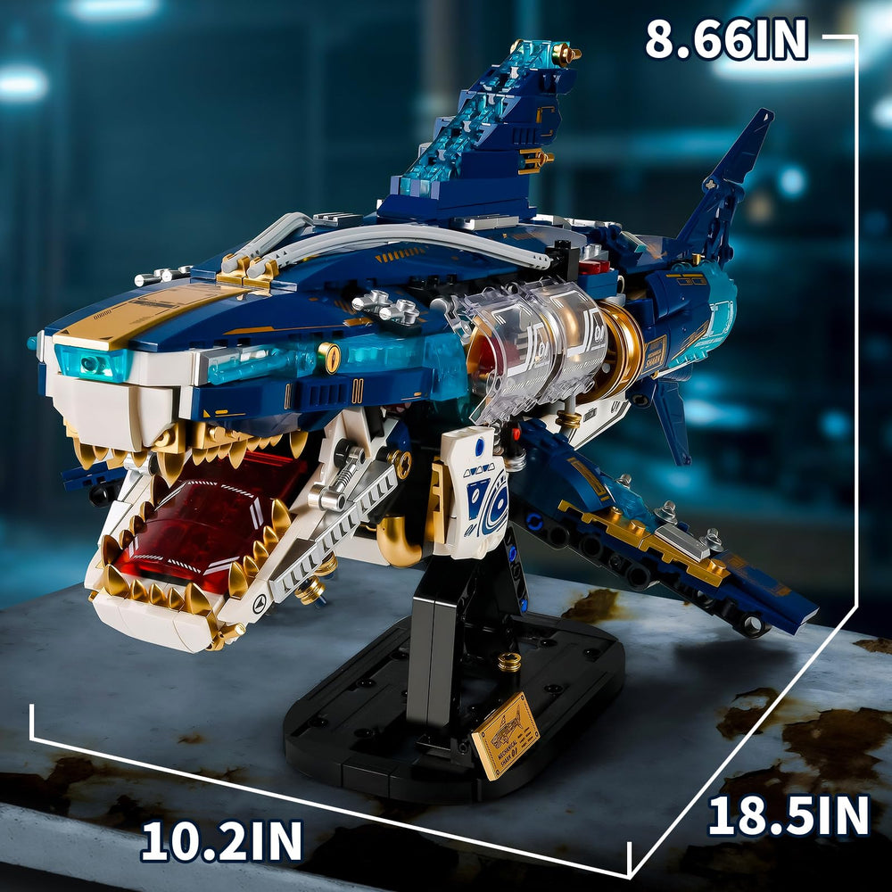 BNG Mechanical Shark metallic accents and rugged textures add steampunk flair.