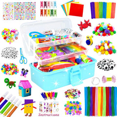 BNUZEIYI 3000-piece craft kit in a box promotes creative play and learning.