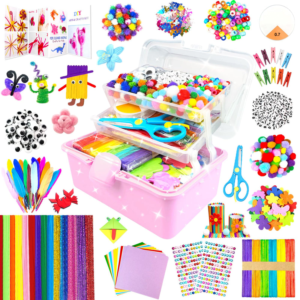 BNUZEIYI 3000-piece-kids-craft-kit sparks imaginative play for ages 4–12.