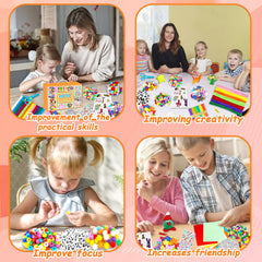 BNUZEIYI bead string and guide manual enable guided collaborative crafting