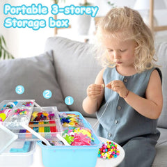 BNUZEIYI multicolor paper and beads enable vibrant DIY projects for kids.