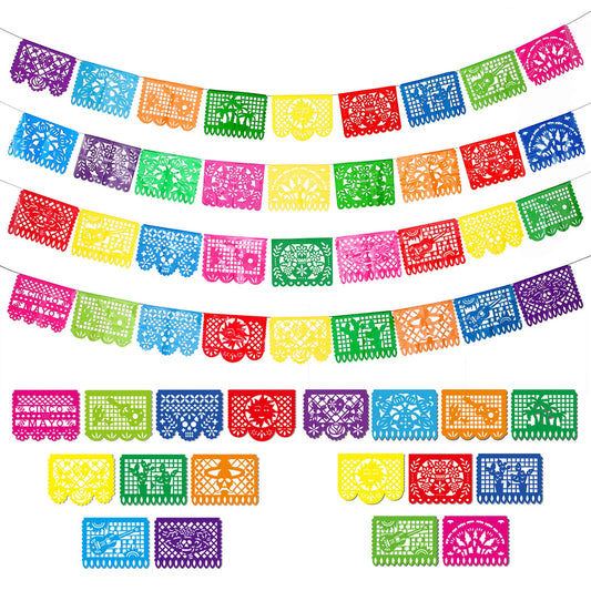 Boao Mexican party banner panels in vibrant colors for festive decor
