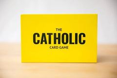 Group game night featuring The Catholic Card Game brings family fun.