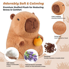 Bobbie & Laxi capybara plush offers cooling relief on the go.