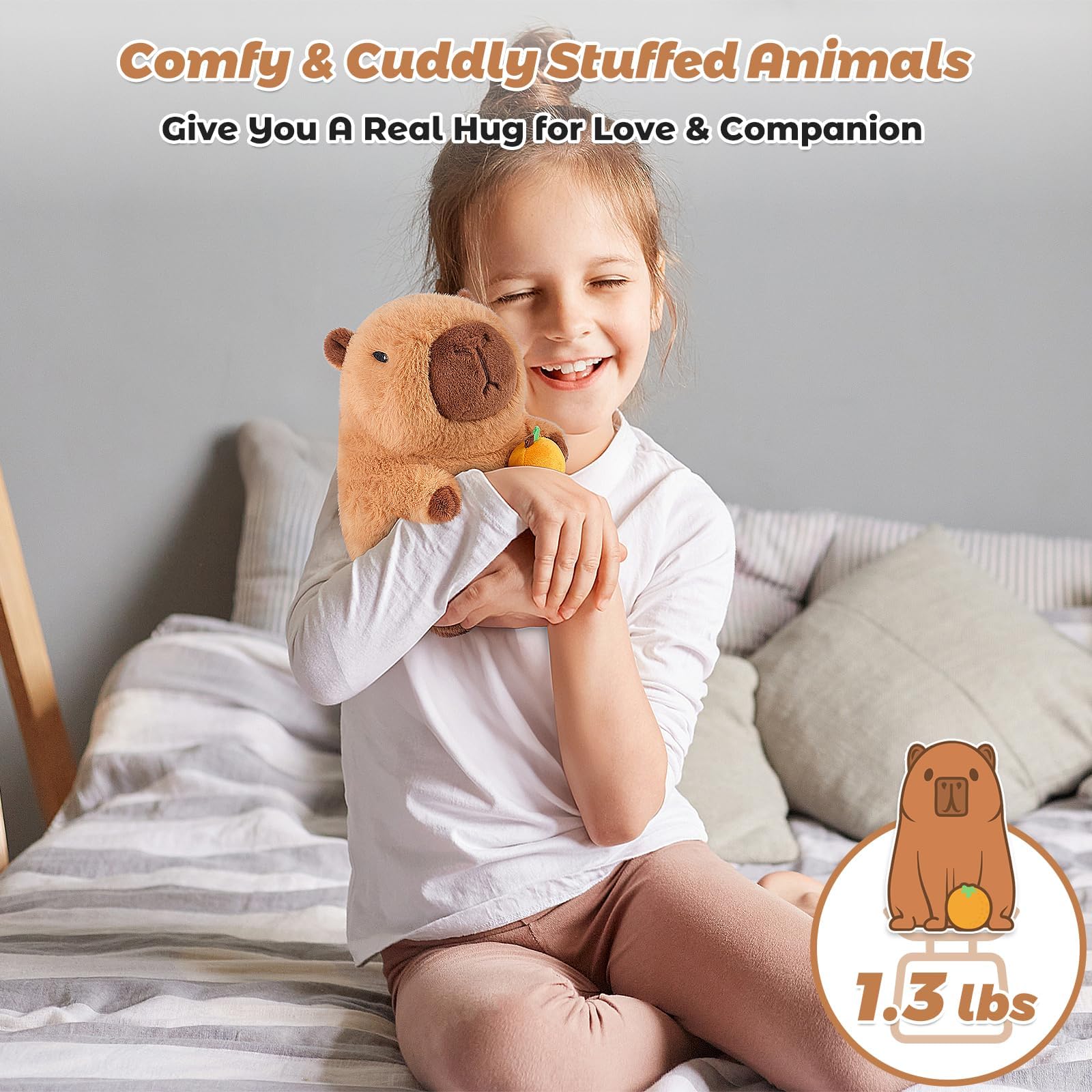 Bobbie & Laxi capybara with lavender aroma calms daily stress.