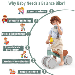 Bobike balance bike light-green wheels with closed design reduces risk.