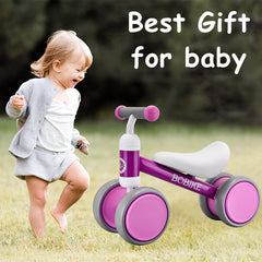 Bobike baby balance bike purple steel frame and comfy seat detail