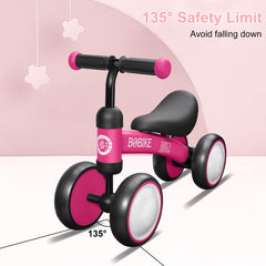Bobike Baby Balance Bike Toy wheels close-up emphasize the closed non-slip design