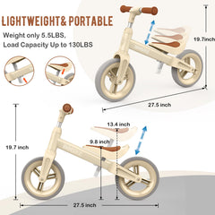 Easy-assembly Bobike beige balance bike for quick setup