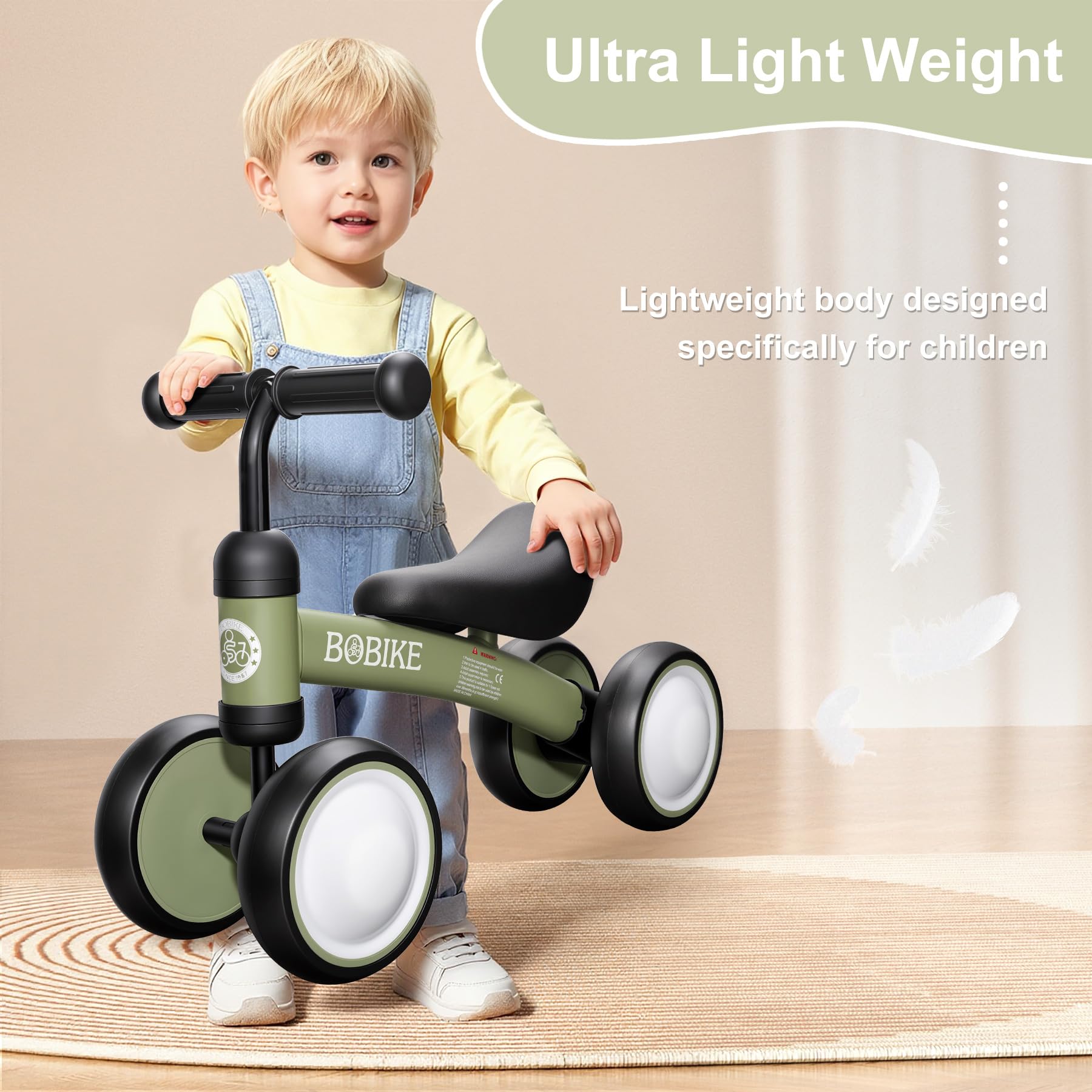 Bobike balance bike comfort seat designed for cozy rides.