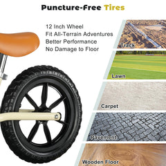 Bobike balance bike wide enclosed wheels for feet protection.
