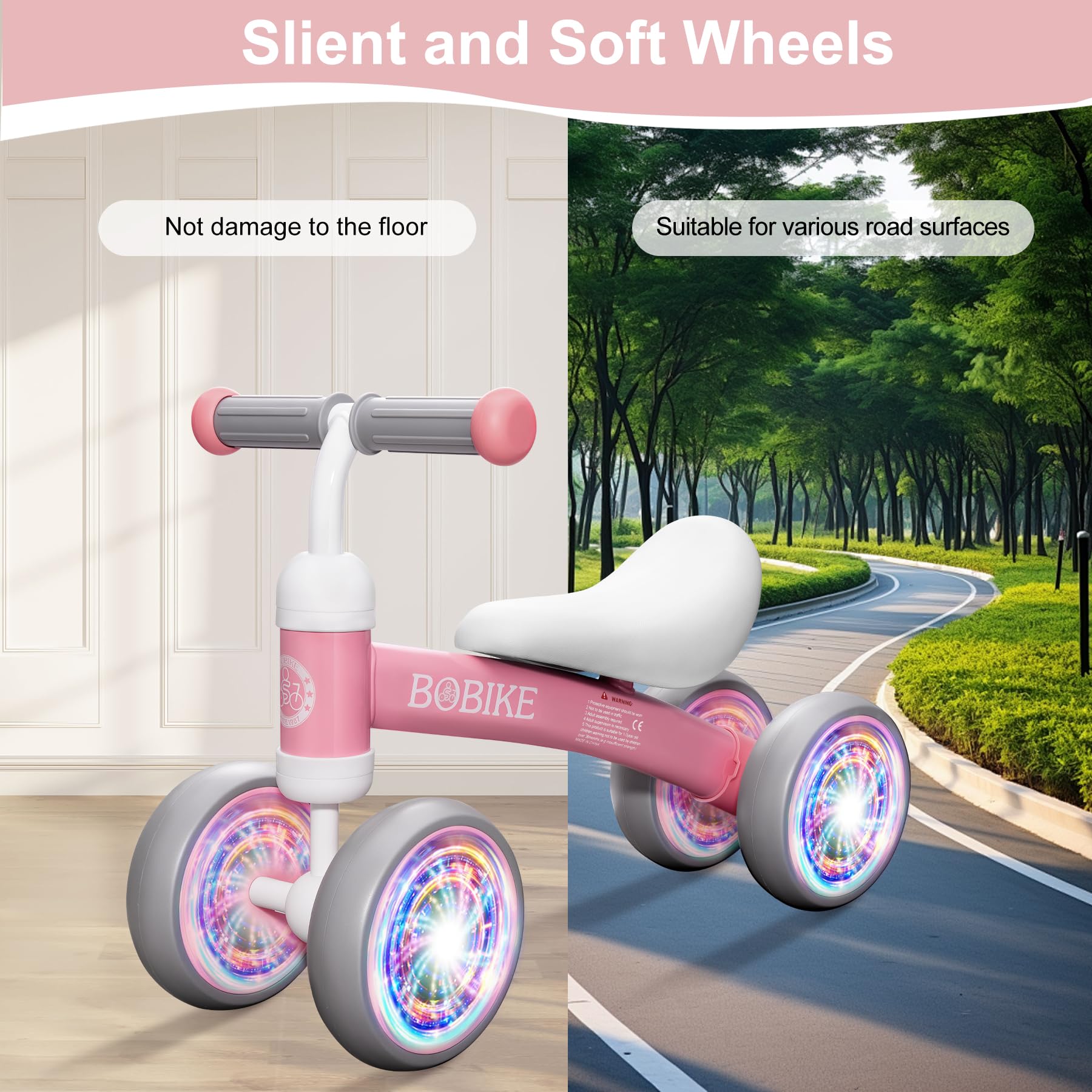 Bobike steel frame ensures sturdy support as little riders learn