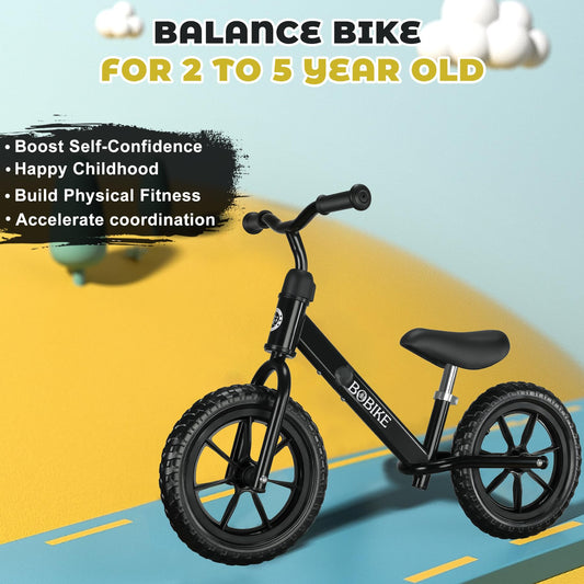 Bobike balance bike with adjustable seat for growing children and comfortable riding.