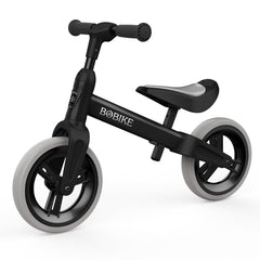 Bobike Toddler Balance Bike front view showing sturdy black frame for early riding