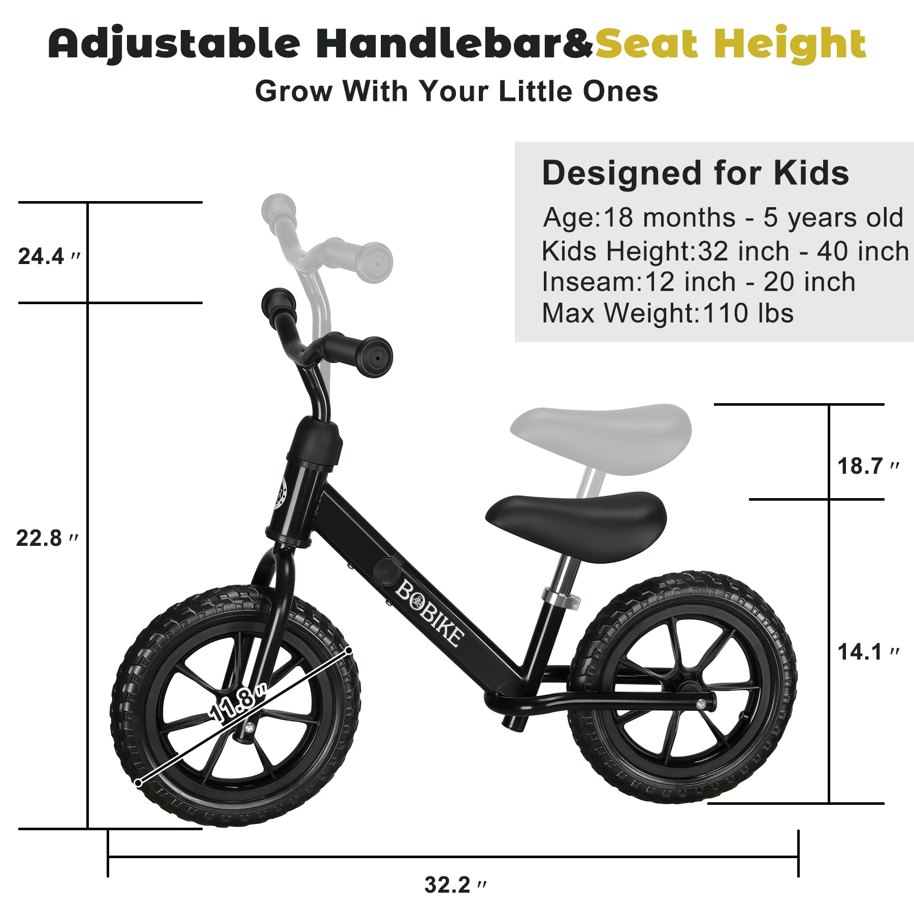 Bobike balance bike suitable for indoor and outdoor play, easy to carry.