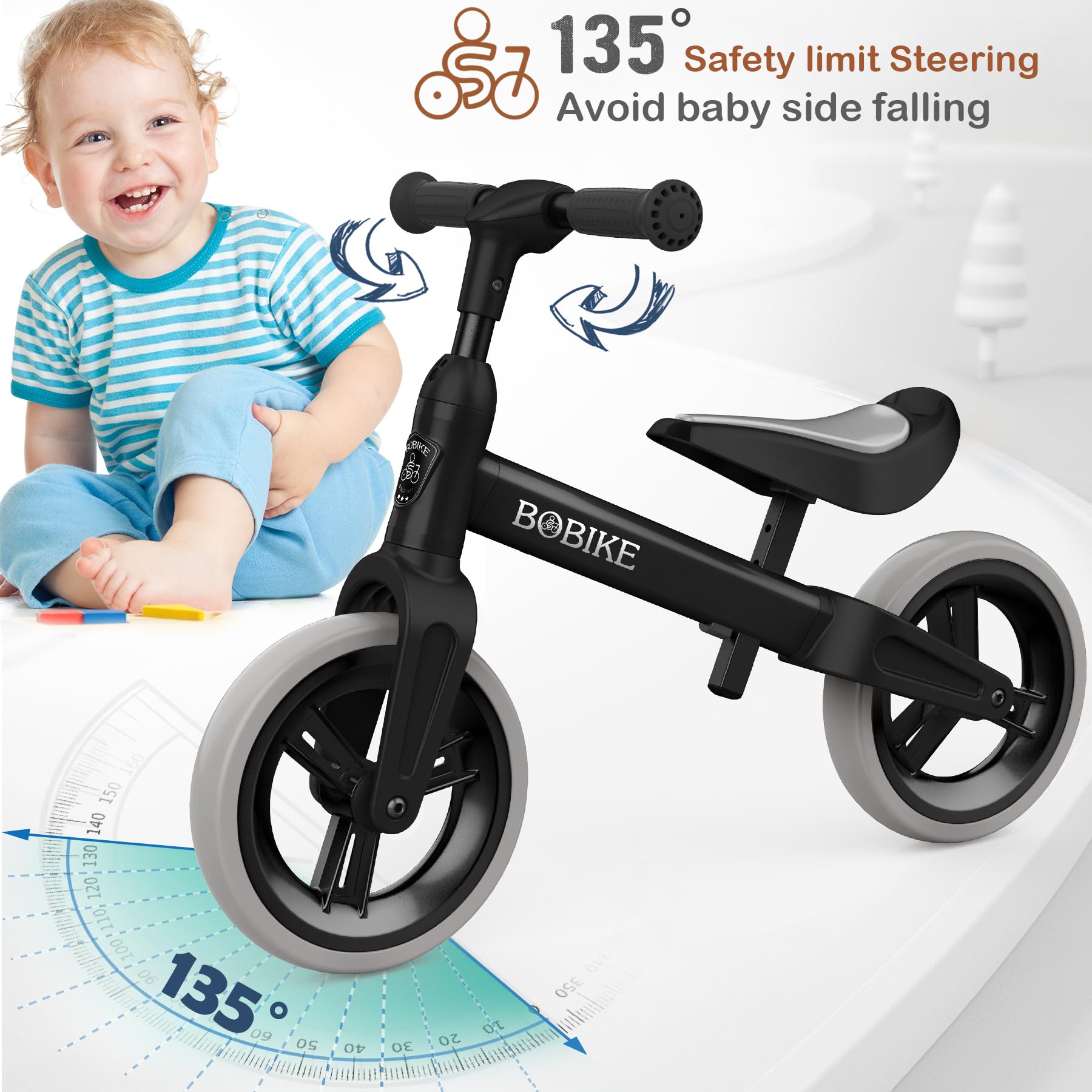 Bobike Toddler Balance Bike learning moment photo capturing indoor outdoor play