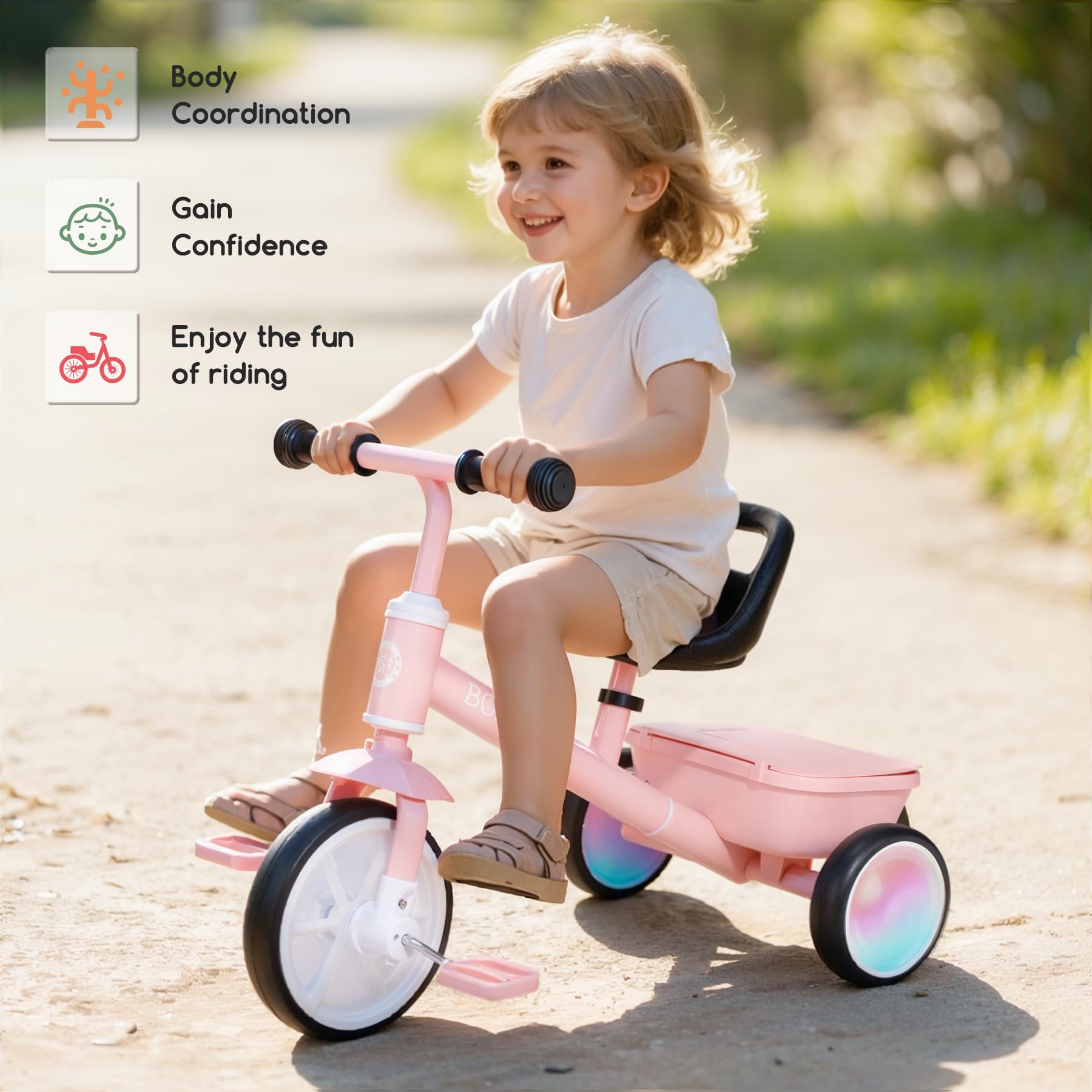 Bobike quiet wheels protect indoor floors while letting kids ride freely.