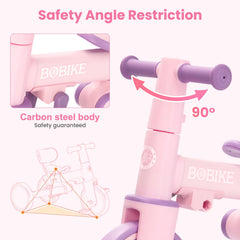 Bobike under-seat footrest supports comfy rides for toddlers who can't reach pedals.
