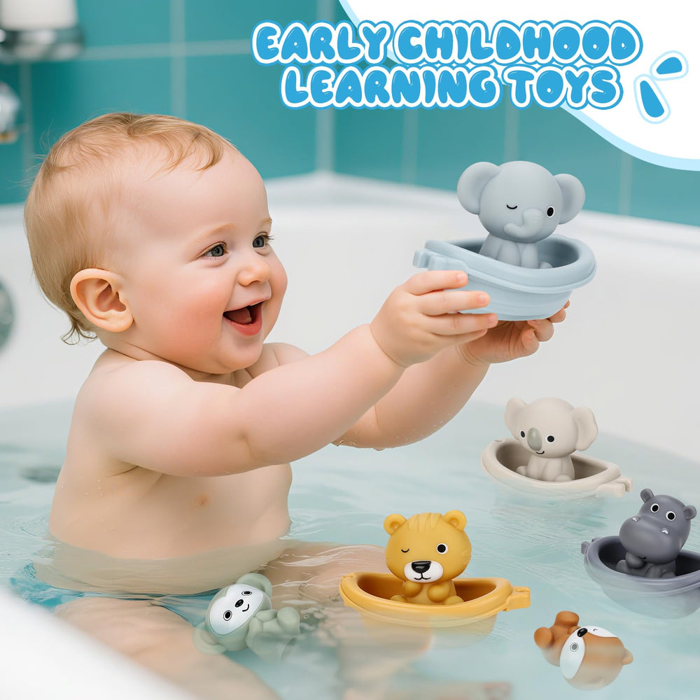 BOBOBELL gift-ready bath toy set, ideal for birthdays and holidays.