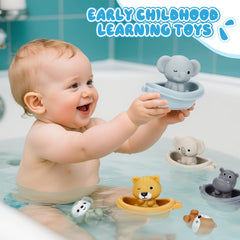 BOBOBELL gift-ready bath toy set, ideal for birthdays and holidays.