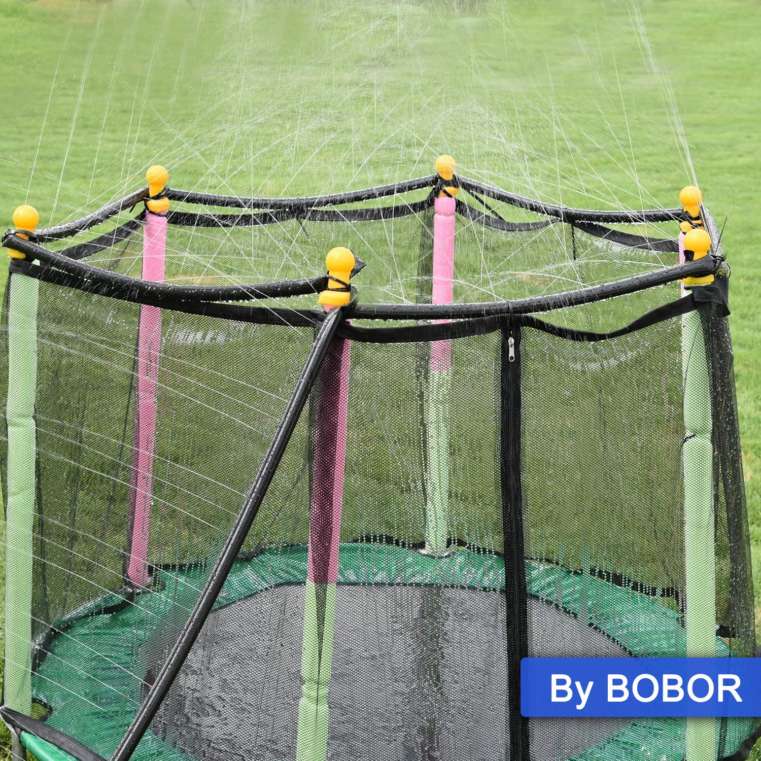 Bobor sprinkler system disassembles easily for storage and reuse.