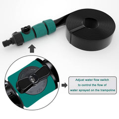 Bobor sprinkler system used for garden watering and outdoor cooling around the yard.