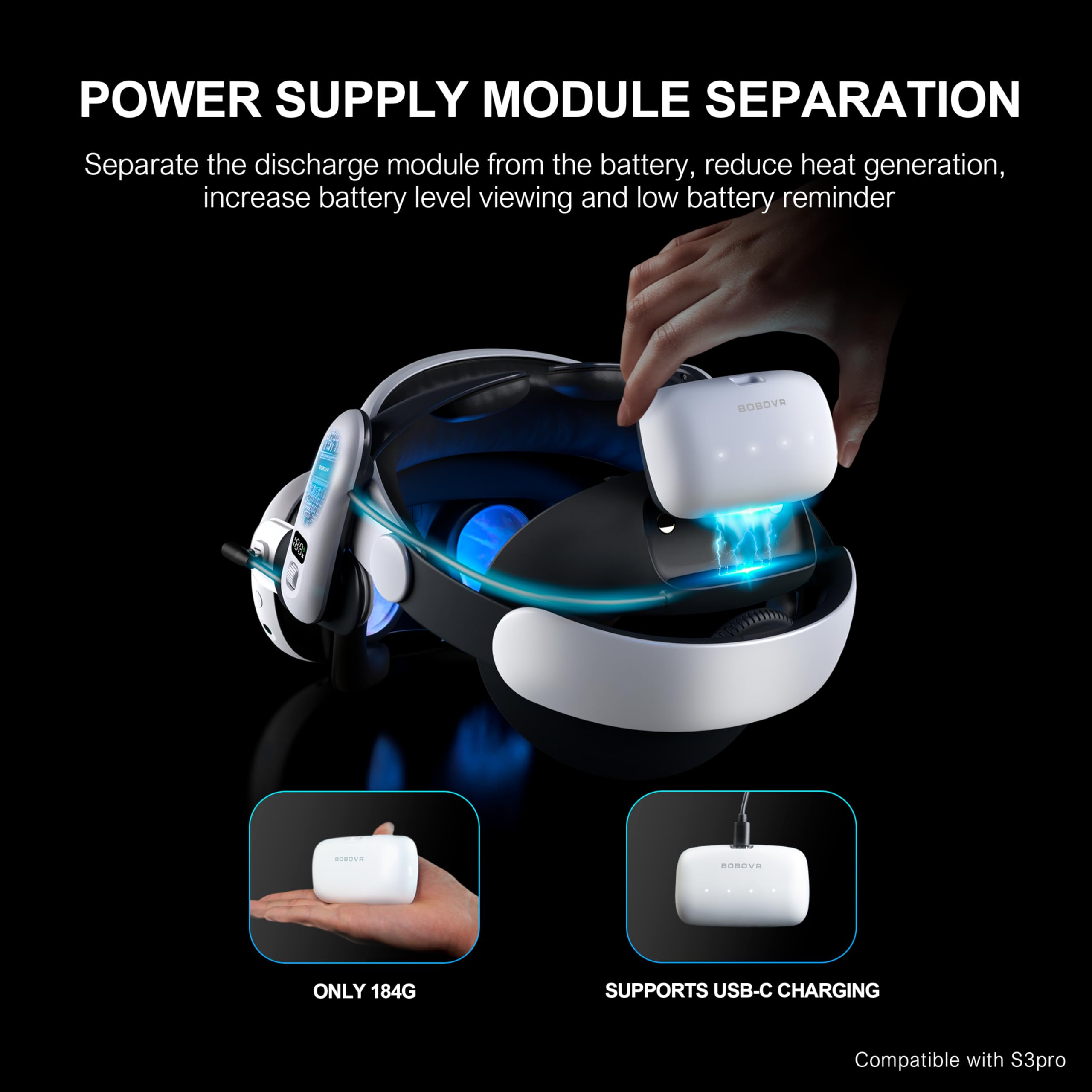 BOBOVR B100 temperature sensors ensure safe operation during long sessions
